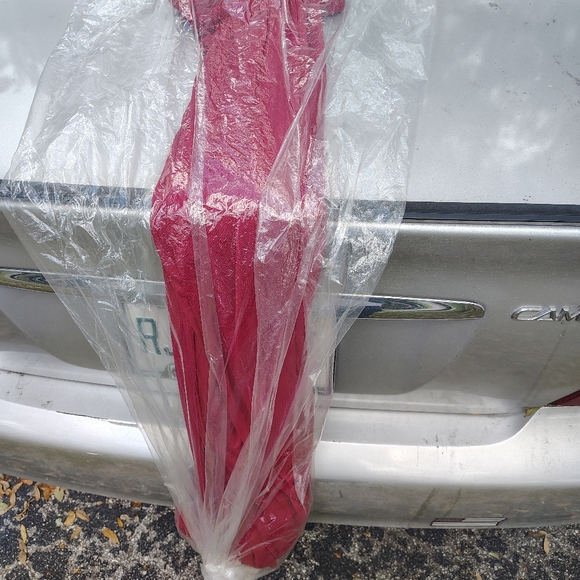 Bridesmaid dress. size 6, color Apple, fabric polyester. Only used 1 time. - Picture 3 of 3